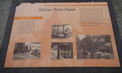 Glacier Point Hotel Marker image. Click for full size.