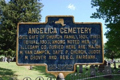 Angelica Cemetery Marker image. Click for full size.