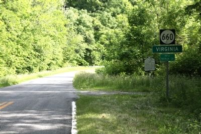 William Byrds Survey of 1728 Marker. Click for full size. William Byrds Survey of 1728 Marker image. Click for full size.