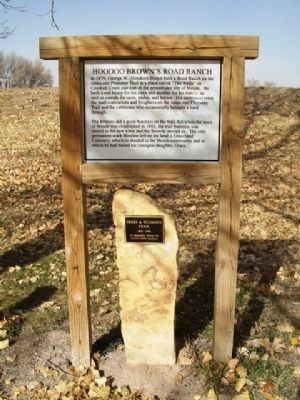 Hoodoo Brown's Road Ranch Marker image. Click for full size.