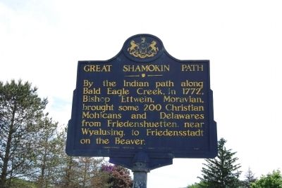 Great Shamokin Path Marker image. Click for full size.