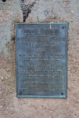 Lock Haven Marker. Click for full size. Lock Haven Marker image. Click for full size.