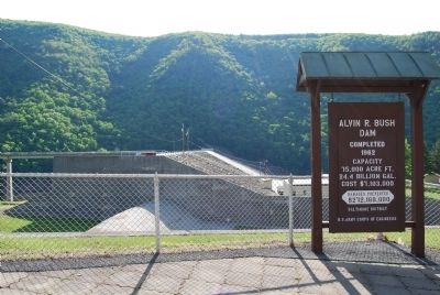 Alvin R. Bush Dam image. Click for full size.
