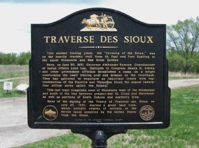 Traverse des Sioux Marker image. Click for full size.