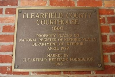 Clearfield County Courthouse National Register Marker image. Click for full size.