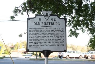 Old Rustburg Marker image. Click for full size.