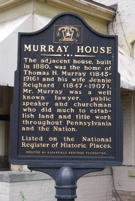 Murray House Marker image. Click for full size.