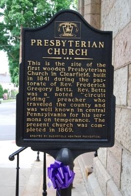 Presbyterian Church Marker. Click for full size. Presbyterian Church Marker image. Click for full size.
