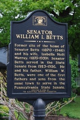 Senator William I. Betts Marker. Click for full size. Senator William I. Betts Marker image. Click for full size.