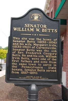 Senator William W. Betts Marker image. Click for full size.