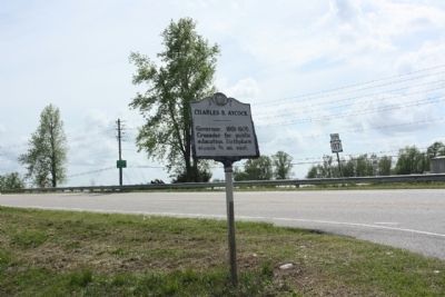 Charles B. Aycock Marker looking south along US 117 image. Click for full size.
