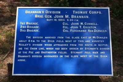 Brannan's Division Marker image. Click for full size.