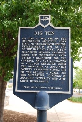 Big Ten Marker. Click for full size. Big Ten Marker image. Click for full size.