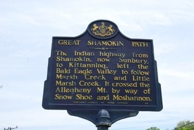 Great Shamokin Path Marker image. Click for full size.