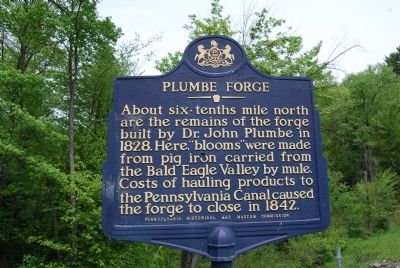 Plumbe Forge Marker. Click for full size. Plumbe Forge Marker image. Click for full size.