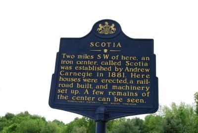 Scotia Marker. Click for full size. Scotia Marker image. Click for full size.