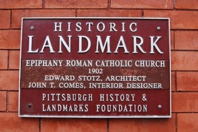 Epiphany Roman Catholic Church Marker. Click for full size. Epiphany Roman Catholic Church Marker image. Click for full size.