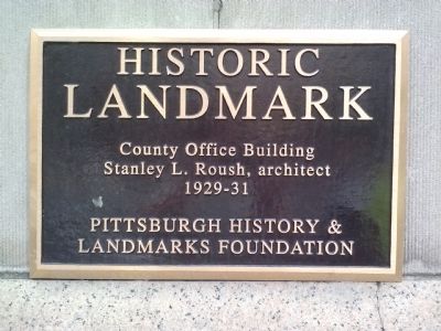 County Office Building Marker image. Click for full size.
