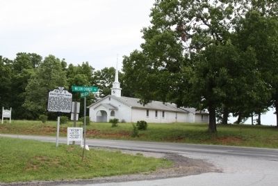 New Zion Baptist Church and Marker image. Click for full size.