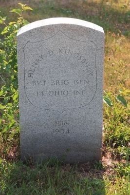 Henry D. Kingsbury's Gravestone. Click for full size. Henry D. Kingsbury's Gravestone image. Click for full size.