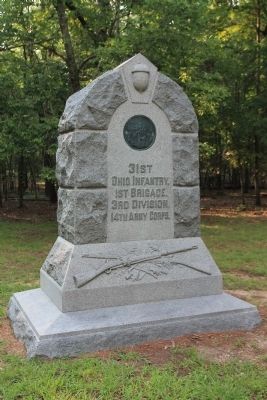 31st Ohio Infantry Monument. Click for full size. 31st Ohio Infantry Monument image. Click for full size.