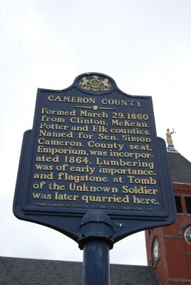 Cameron County Marker image. Click for full size.