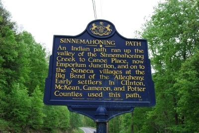 Sinnemahoning Path Marker. Click for full size. Sinnemahoning Path Marker image. Click for full size.