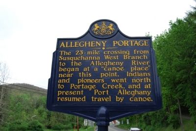 Allegheny Portage Marker image. Click for full size.