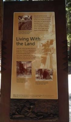Living with the Land plaque image. Click for full size.