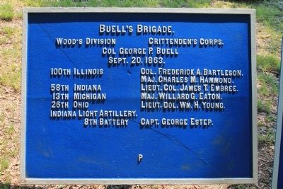 Buell's Brigade Marker image, Touch for more information