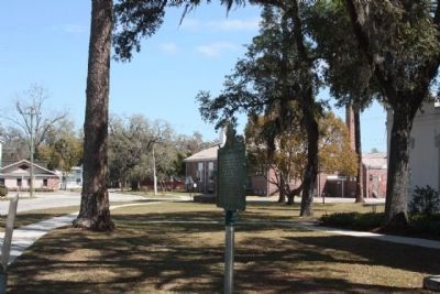 Old Clay County Courthouse Marker along Walnut Street image. Click for full size.