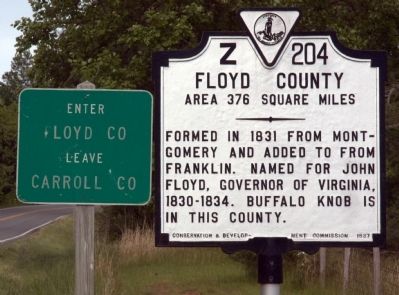 Floyd County Face of Marker image. Click for full size.