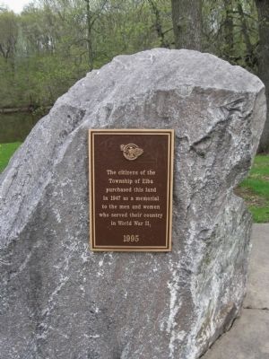 World War II Memorial Plaque. Click for full size. World War II Memorial Plaque image. Click for full size.