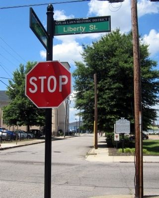 Harrison St & Liberty St. Click for full size. Harrison St & Liberty St image. Click for full size.