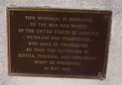 College Park War Memorial, Marker Panel 1 image. Click for full size.