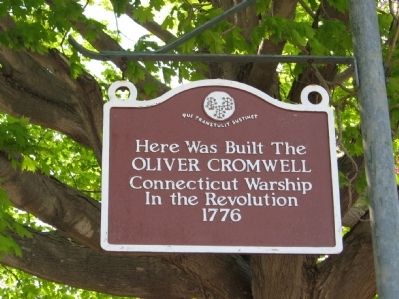 Warship Oliver Cromwell Marker. Click for full size. Warship Oliver Cromwell Marker image. Click for full size.