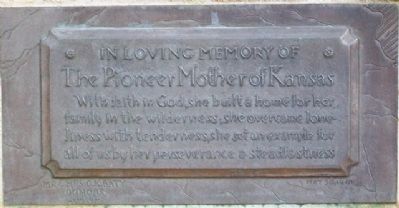 The Pioneer Mother of Kansas Marker image. Click for full size.