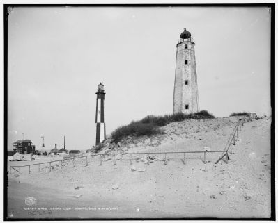 <i>Cape Henry Light Houses (Old & New)</i> image. Click for full size.