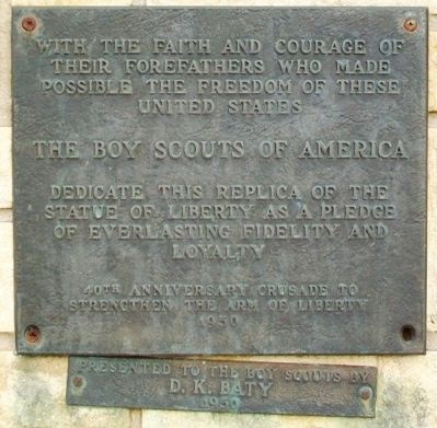 Replica of the Statue of Liberty Marker image. Click for full size.