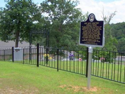 New Hope Cemetery Marker. Click for full size. New Hope Cemetery Marker image. Click for full size.