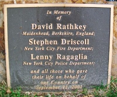 War Memorial 9/11 Marker image. Click for full size.