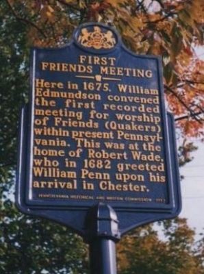 First Friends Meeting Marker image. Click for full size.