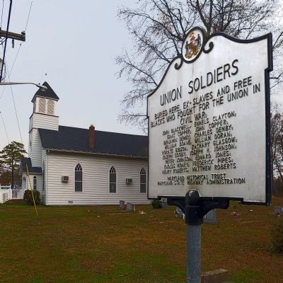 Union Soldiers Marker. Click for full size. Union Soldiers Marker image. Click for full size.