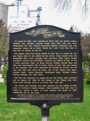 Le Sueur Tigers Marker image. Click for full size.
