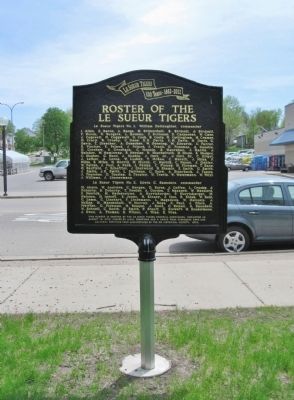Roster of the Le Sueur Tigers Marker image. Click for full size.