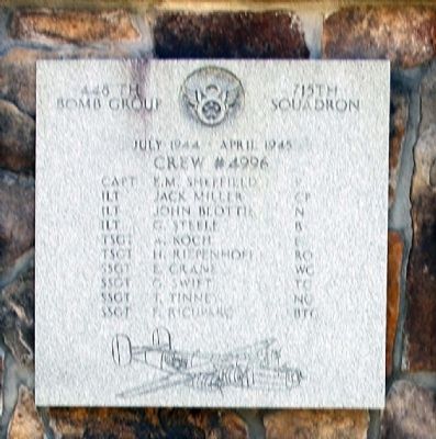 448th Bomb Group 715 Squadron image. Click for full size.