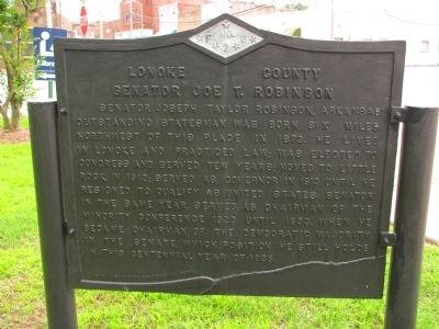 Senator Joe T. Robinson Marker. Click for full size. Senator Joe T. Robinson Marker image. Click for full size.