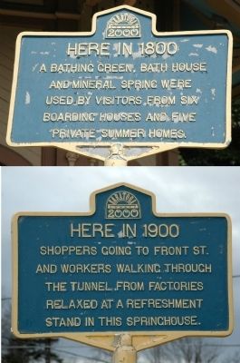 Here in 1800 / Here in 1900 Marker. Click for full size. Here in 1800 / Here in 1900 Marker image. Click for full size.