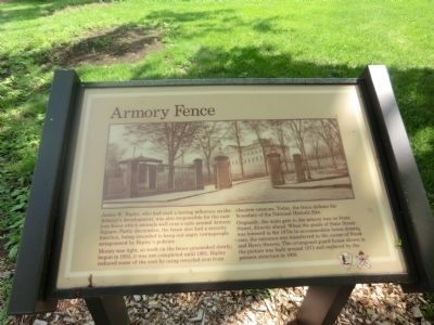 Armory Fence Marker. Click for full size. Armory Fence Marker image. Click for full size.