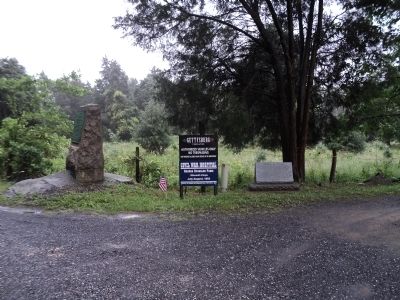 Marker in Gettysburg image. Click for full size.